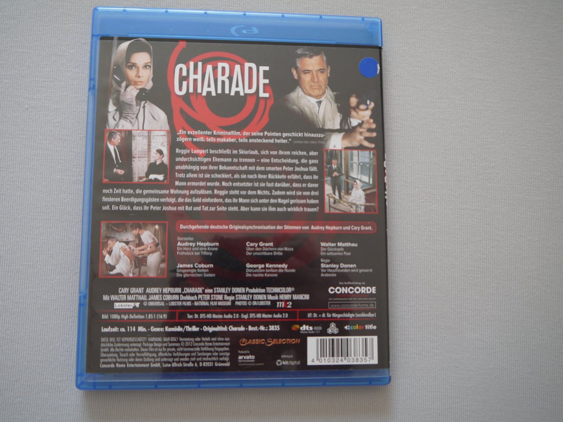 Tous les DVDs: CHARADE(1963) Cary Grant/Audrey Hepburn – D'occasion à Hagendorn par Blaf 1