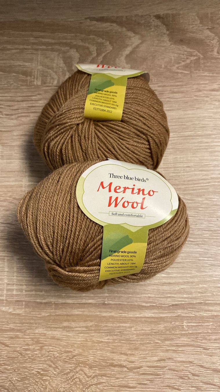 Lana: 6 x ca. 50 g Merino Wool, Khaki – Nuovo e nell'imballaggio originale da Wagenhausen venduto da FrauLang