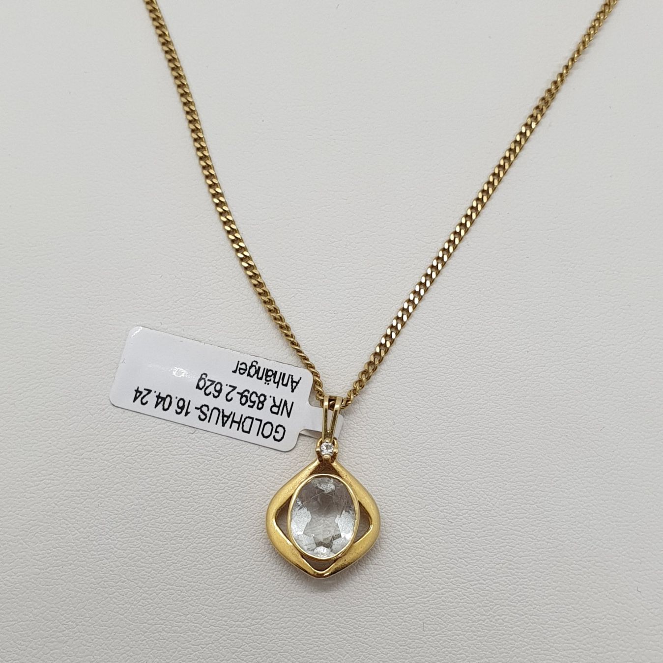 Anhänger: Echt 18K Gold - Diamant Anhänger – Gebraucht aus Luzern von Luzern-Goldhaus 4