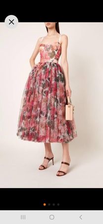 Floral Midi Dress Grösse S