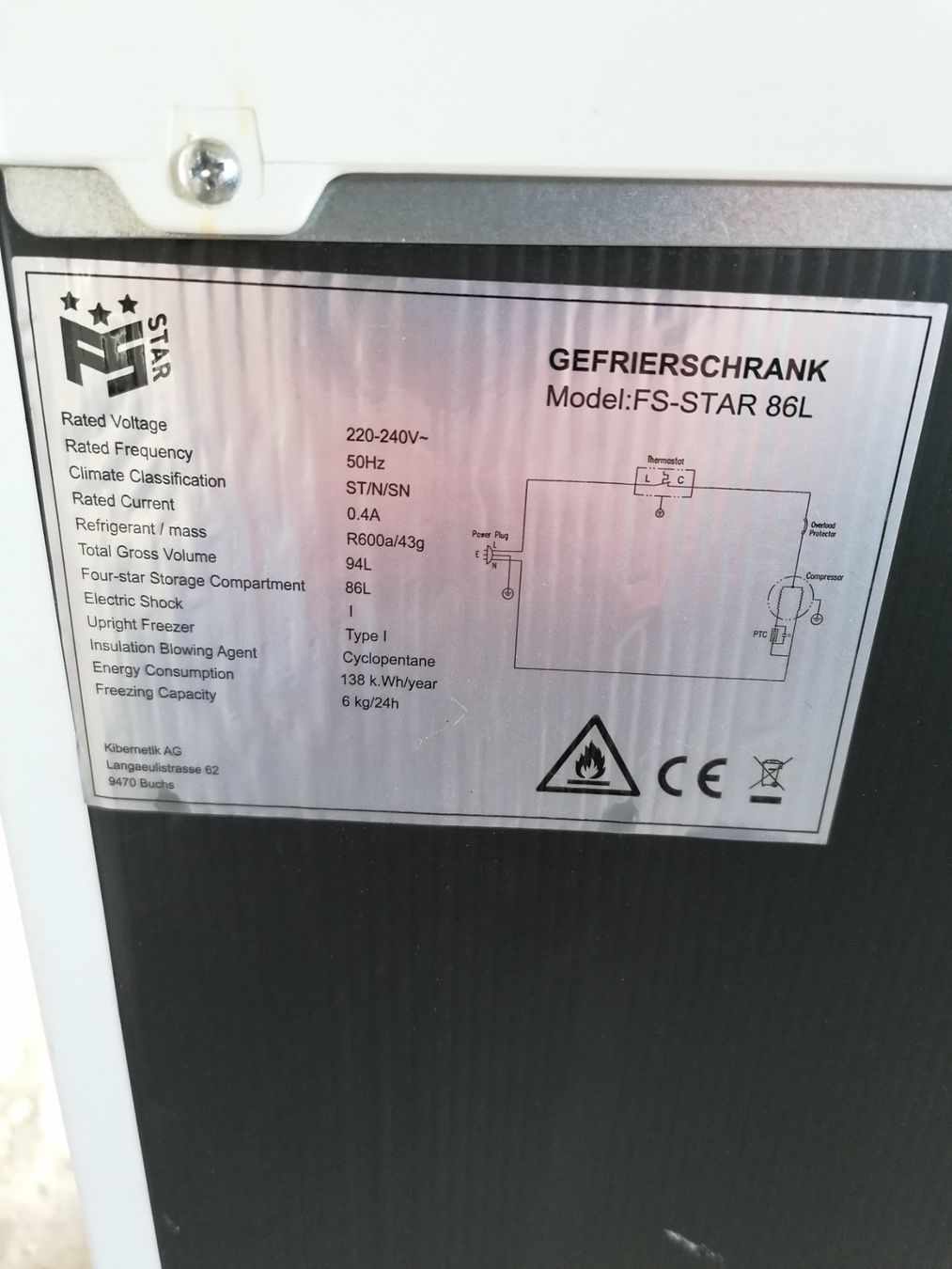 Gefrierschrank: Gefrierschrank FS Star – Gebraucht aus Wilen b. Wil von made74 4