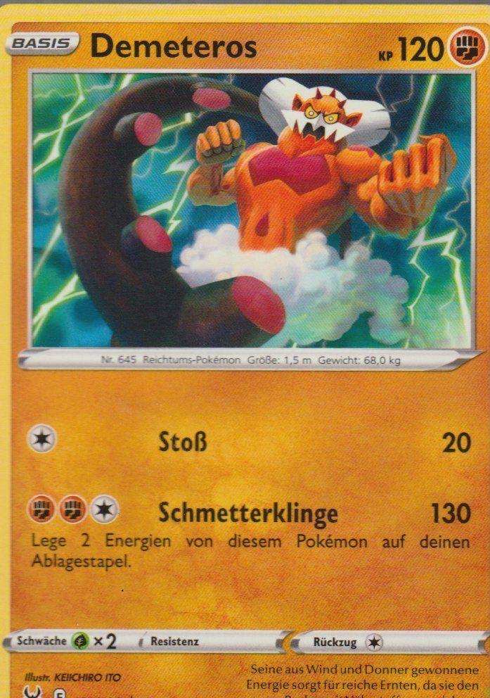 Pokémon Carte collezionabili: TCG POKEMON Verlorener Ursprung DE LOR 105 Demeteros – Nuovo (secondo la descrizione) da Vezia venduto da Aquarius_Age