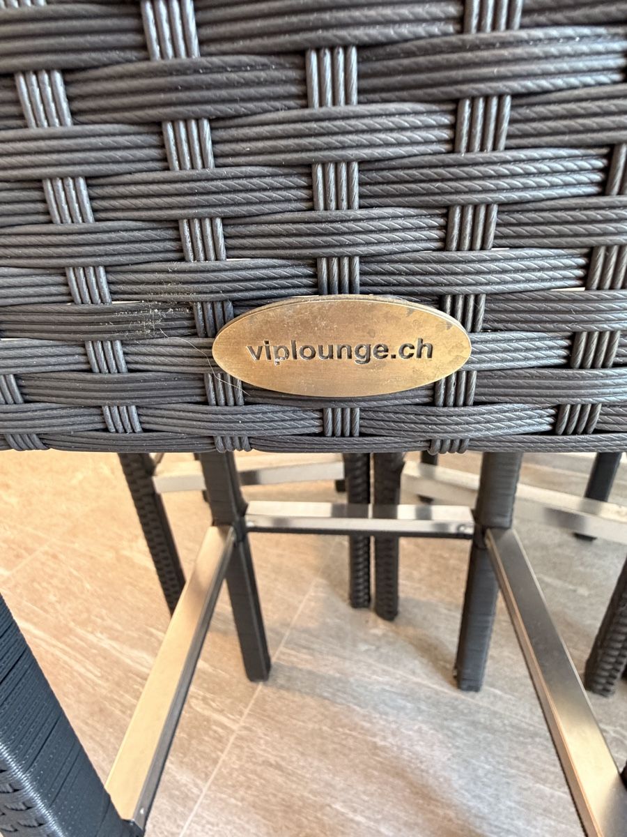 Hocker: 6 Barhocker outdoor inkl Sitzkissen VIP.ch – Gebraucht aus Biberist von Mi58 2