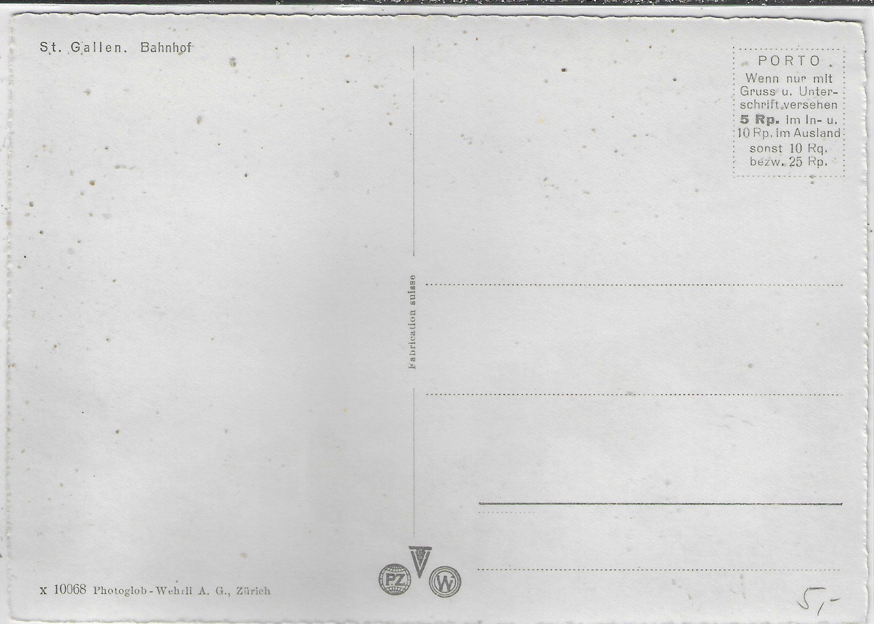Cartoline postali: St. Gallen - Bahnhof – Usato da Ettingen venduto da Kartenplanet 1