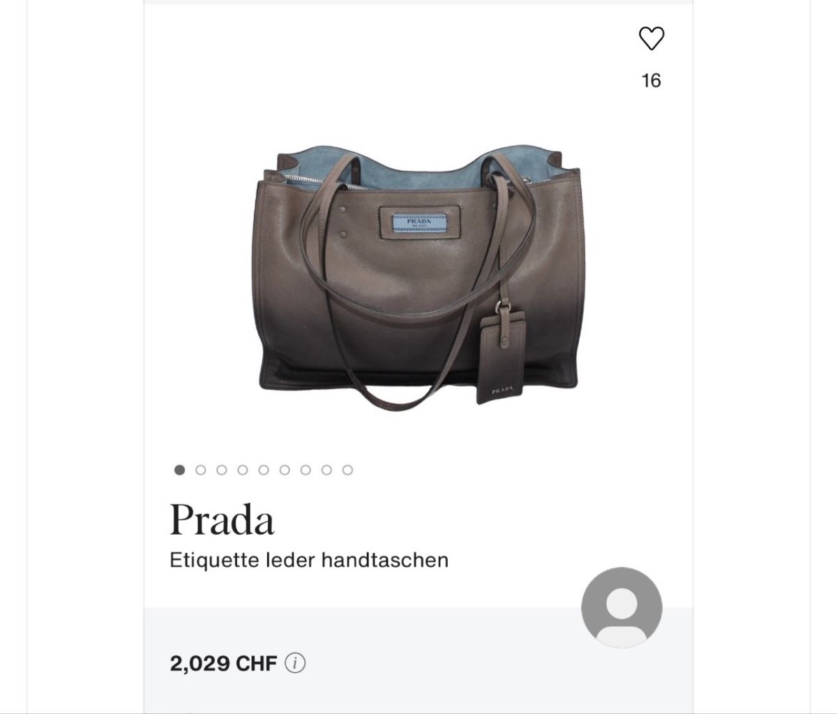 Prada Borse da donna: Prada🌹Tasche Etiquette Leder – Usato da Adliswil venduto da Moroz173 8