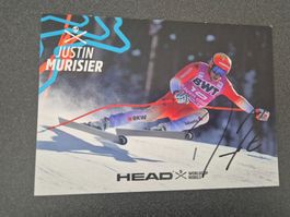 Autogrammkarte Justin Murisier Originalunterschrift
