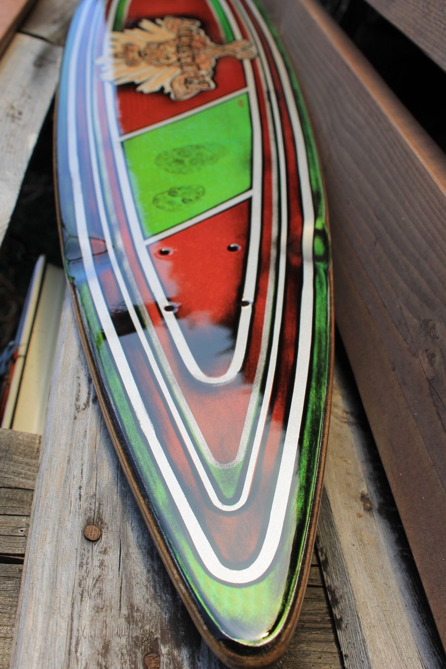 Skateboards: "EL BASTARDO" Skateboard Longboard Deck, Unikat Handmade – Usato da Willisau venduto da Pzm81 1