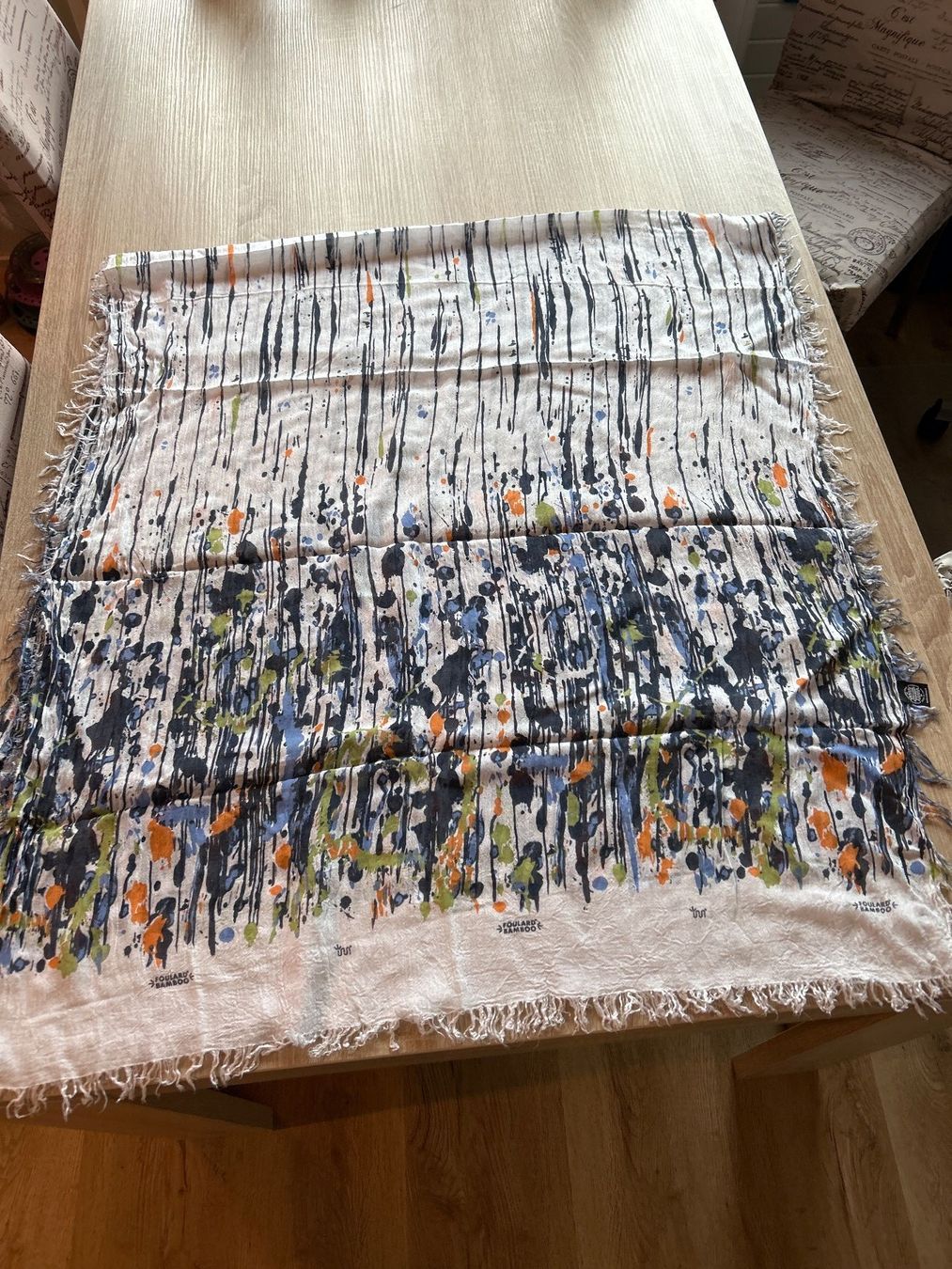 Foulard & Sciarpe: Foulard BAMBOO weiss /bunt – Nuovo (secondo la descrizione) da Brunnen venduto da Nala2929 5