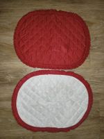 Rote, gesteppte Tischsets – 2er-Set