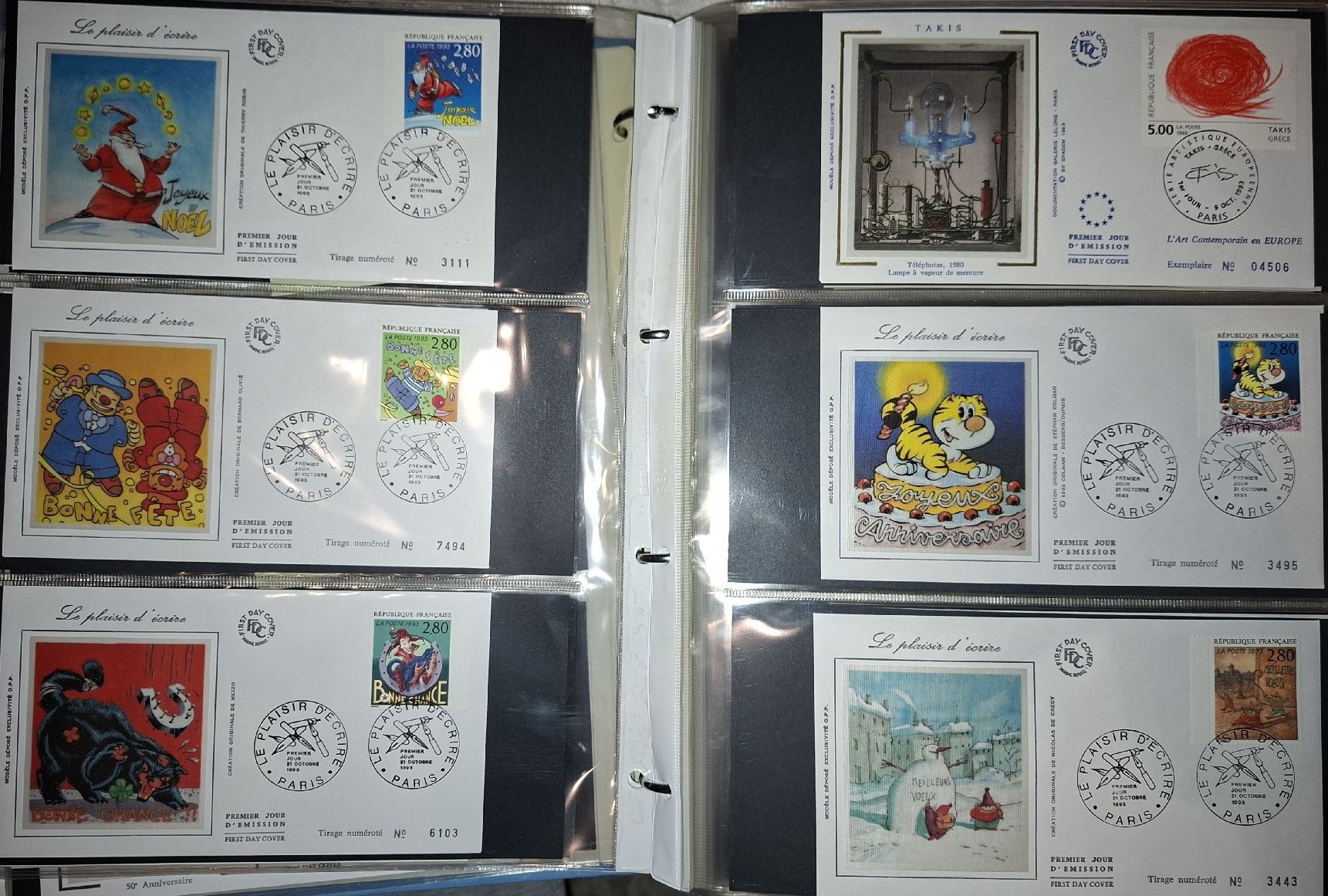 Tutti i francobolli: FDC / Briefe Frankreich 1993 - 1996 237Stk.  – Usato da Balgach venduto da SIMEON27 7