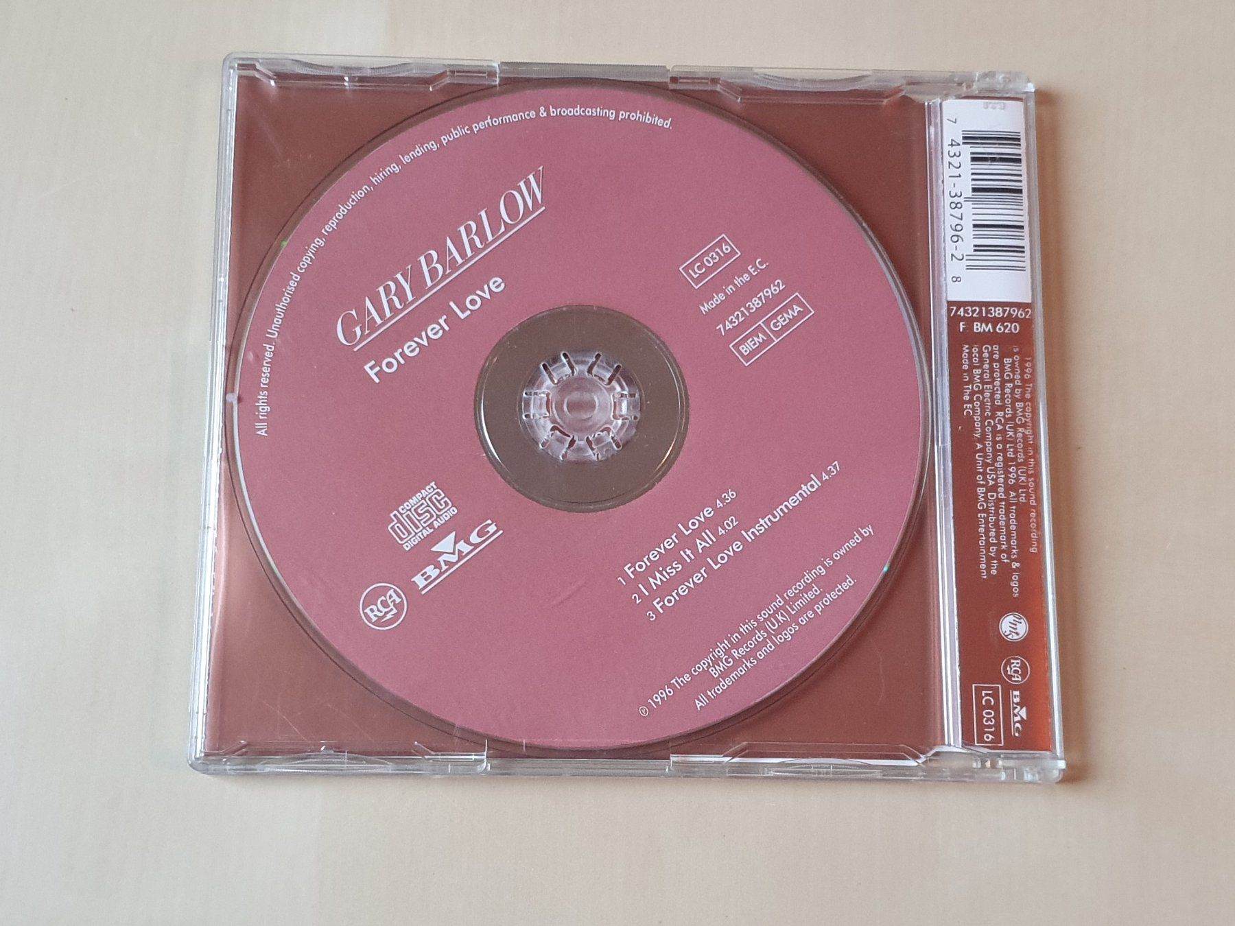 CDs: Gary Barlow Forever Love – Gebraucht aus Stansstad von collectorsshop 1