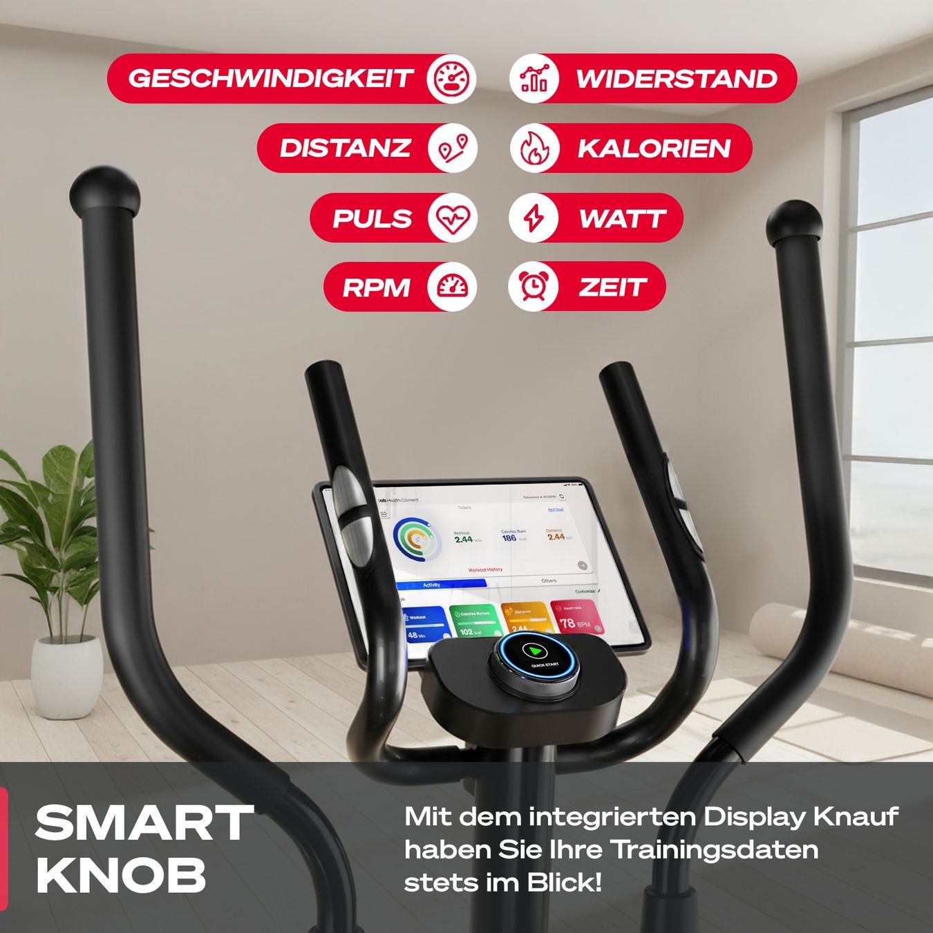 Hometrainer: Crosstrainer Sportstech CX625 kaum gebraucht – Nuovo (secondo la descrizione) da Flaach venduto da Bobby777 5
