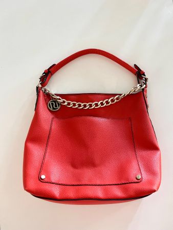 River Island Handtasche Orange mit Goldkette