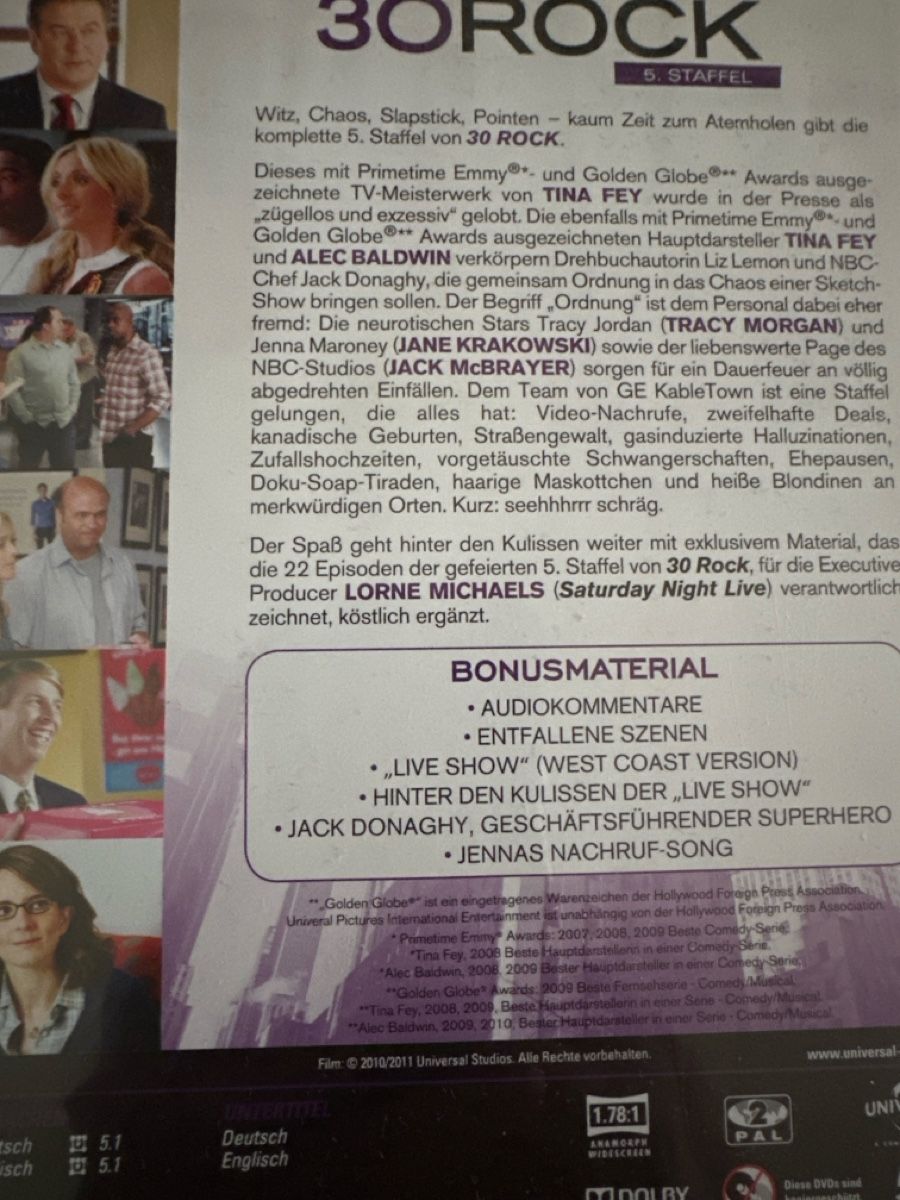 Tutti i DVDs: DVD - 30 Rock - 6 Staffeln  – Usato da Zürich venduto da Liz_k9g8 3