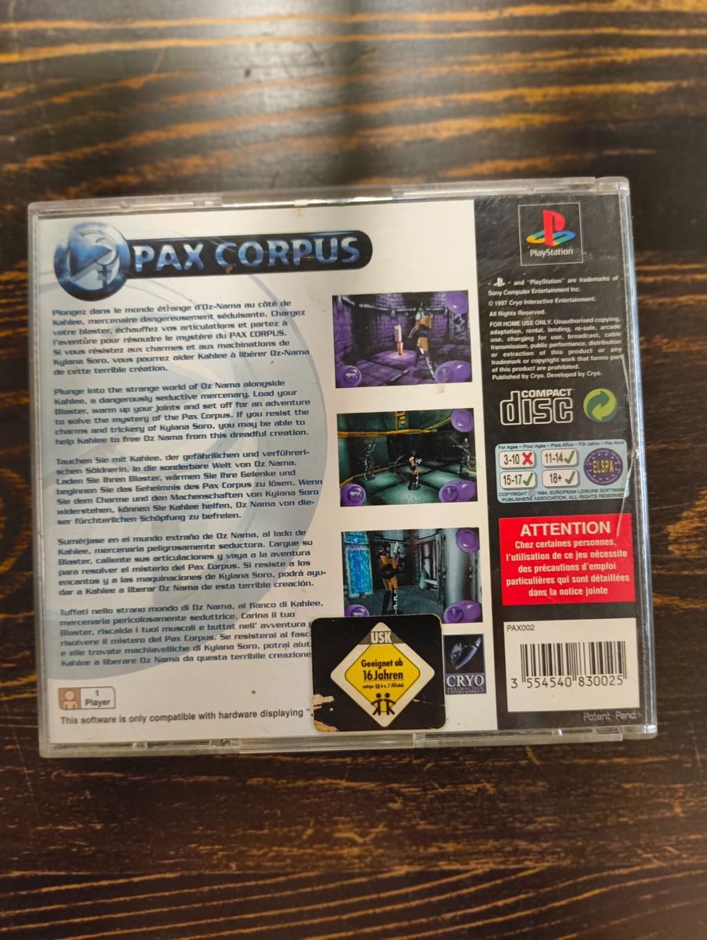 Sony Giochi: Pax Corpus Sony Playstation – Usato da Giubiasco venduto da Ticinerd 1