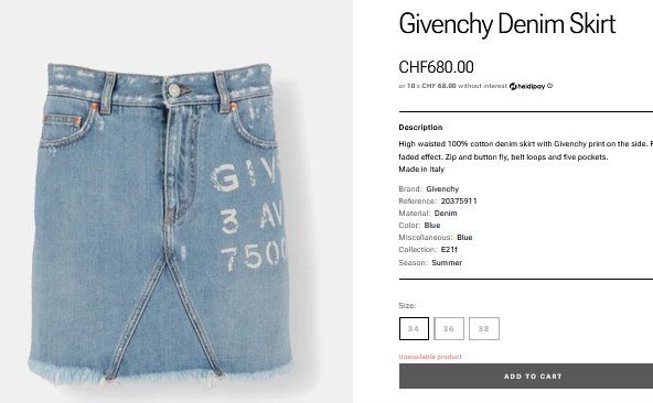 Givenchy Gonne: Givenchy Rock / jupe .38 – Usato da Collonges venduto da arashee 2