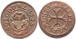 SOLOTHURN Vierer 1793 Billon FDC stgl PRACHTSTÜCK!
