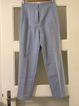 Zara Stoffhose, hellblau, Grösse S