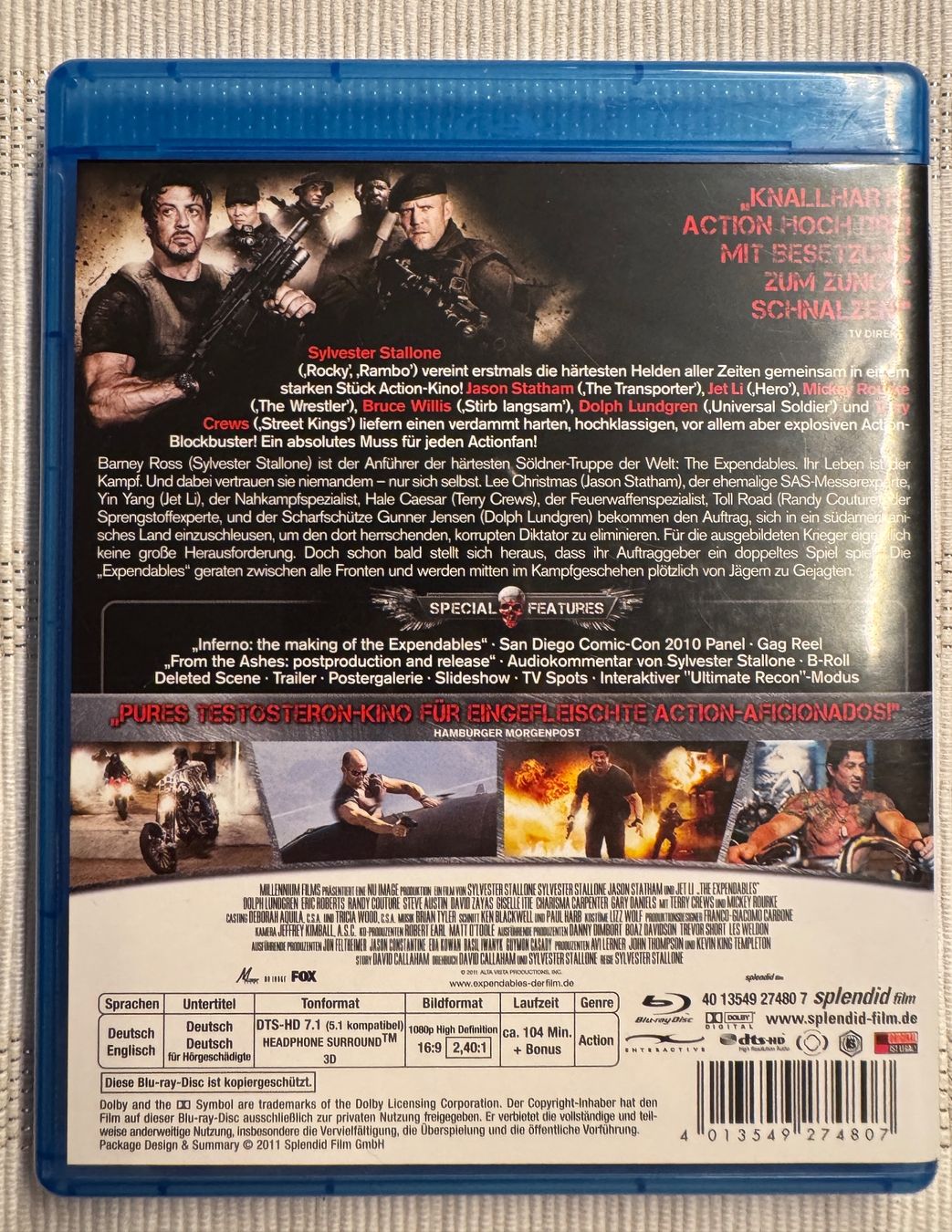 Tutti i DVDs: The Expendables [Blu-ray] Teil 1 Special Edition – Usato da Arbon venduto da drs64 1