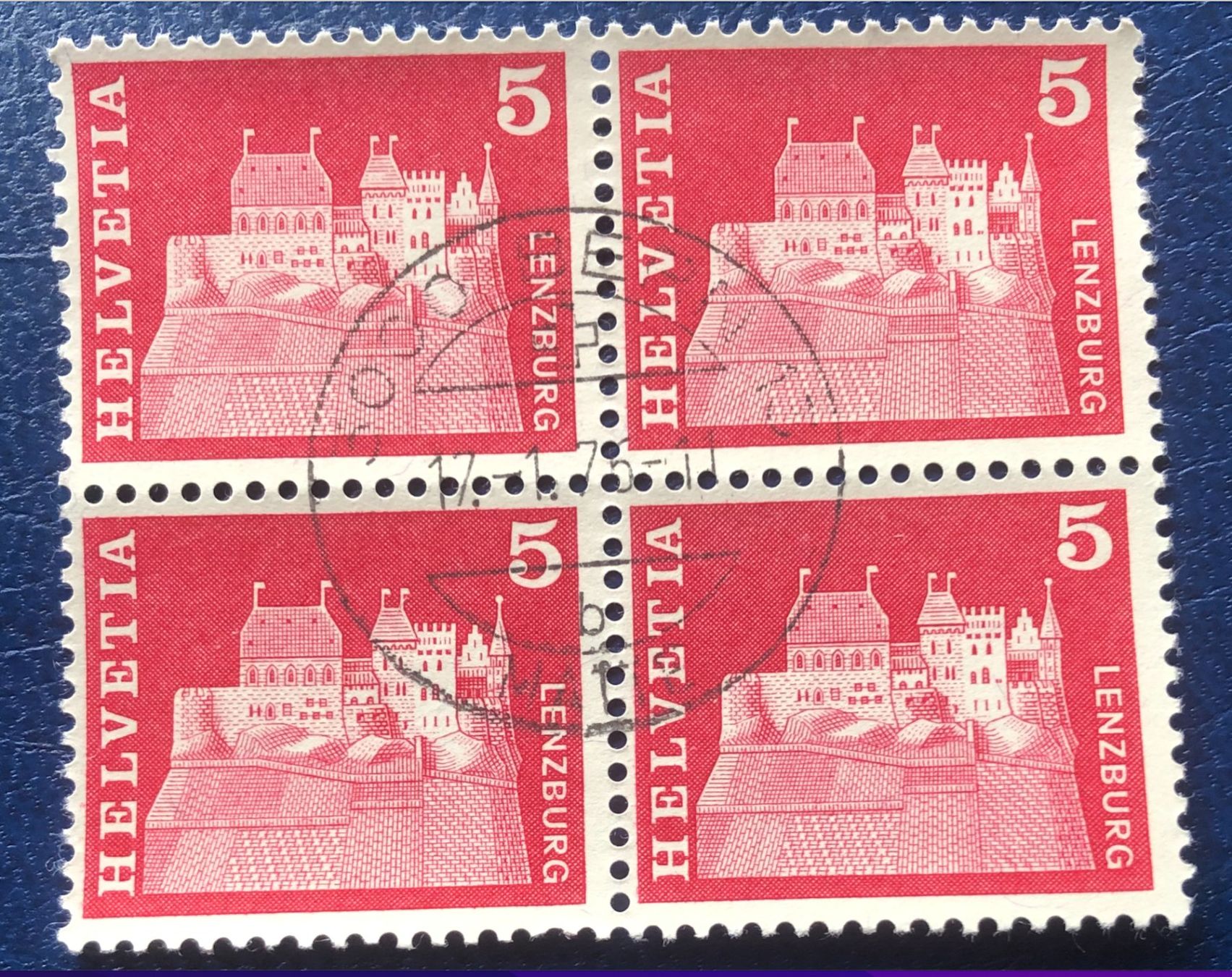 Tutti i francobolli: 4 er Block Nr.412 mit Vollstempel Bern – Usato da Aarau venduto da Billa007