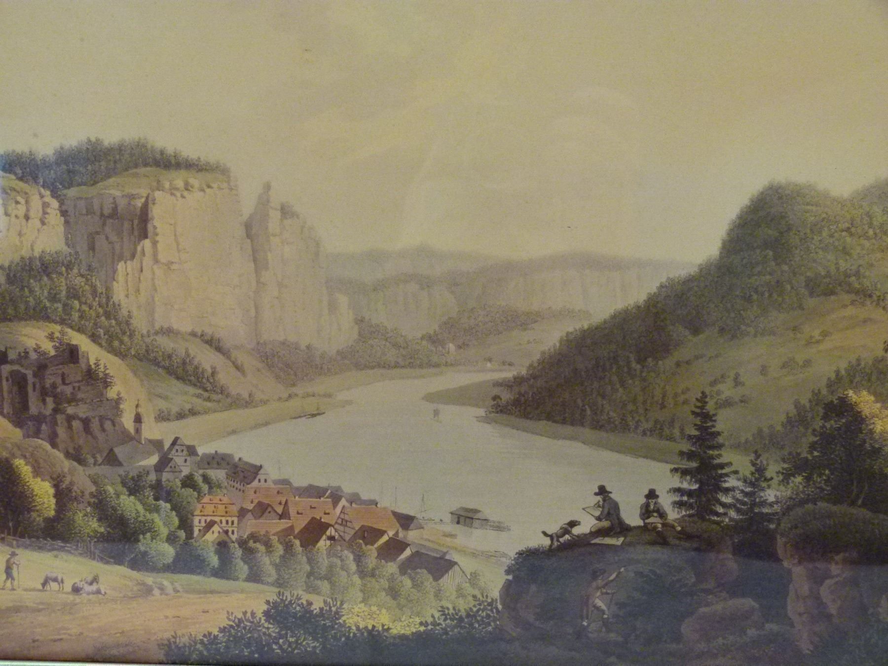 Stiche: Elblandschaft, um 1800 – Gebraucht aus Burgdorf von Attalos 2