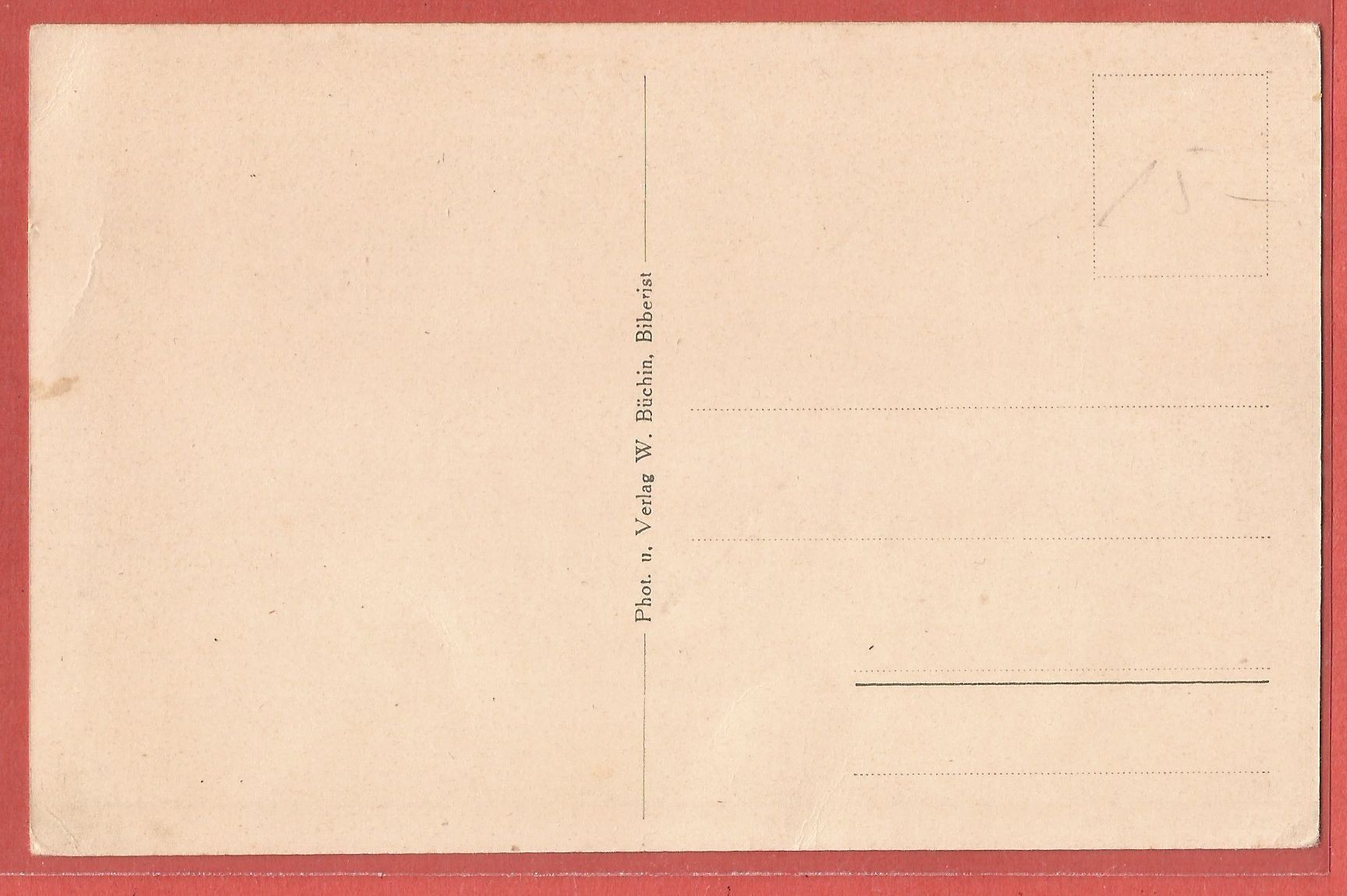 Cartoline postali: Biberist - mit Eisenbahnbrücke über Emme - ca. 1925 – Usato da Fislisbach venduto da Porano 1