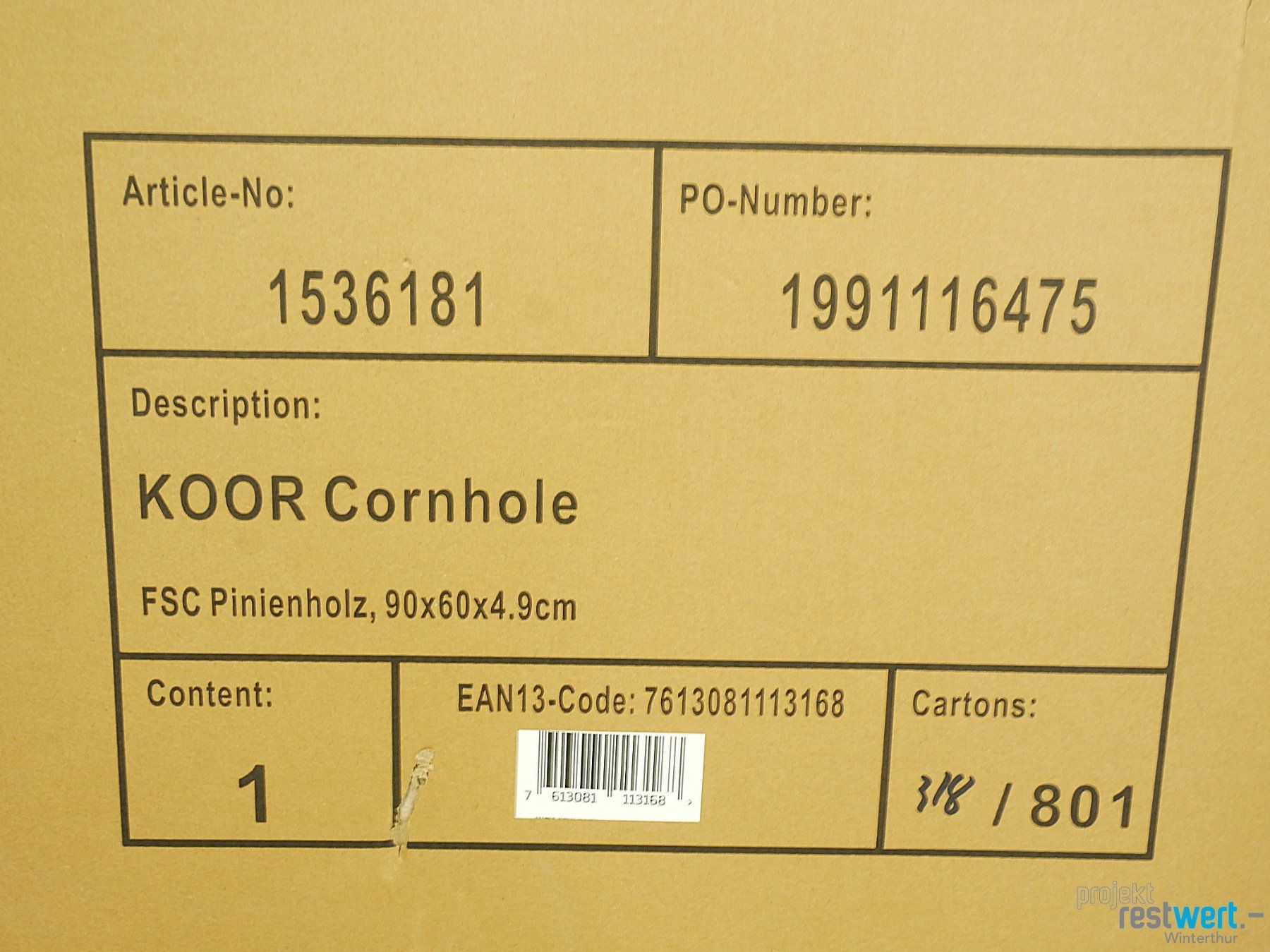 Jeux: KOOR Cornhole mit 2 Boards – Neuf (Voir description) à Winterthur par Restwert_Winterthur 4
