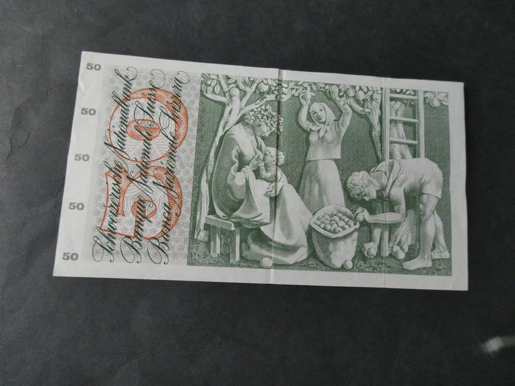 Billets de banque: Schweiz 1973,  50 Franken – D'occasion à Hinterforst par Rohusri 1