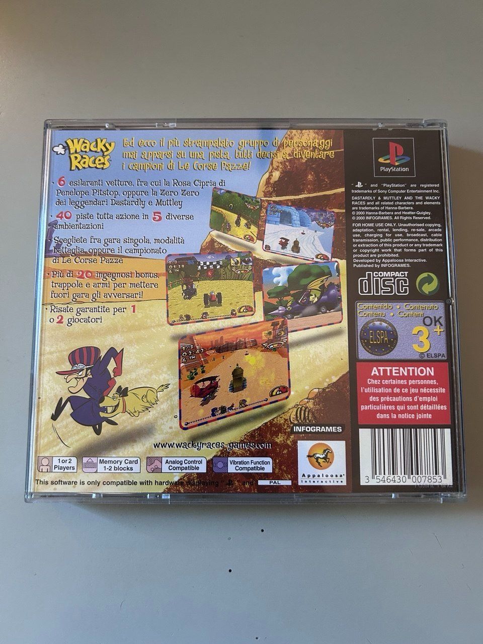 Sony Spiele: Wacky Races Sony PlayStation 1 – Gebraucht aus Giubiasco von LorisVale 1