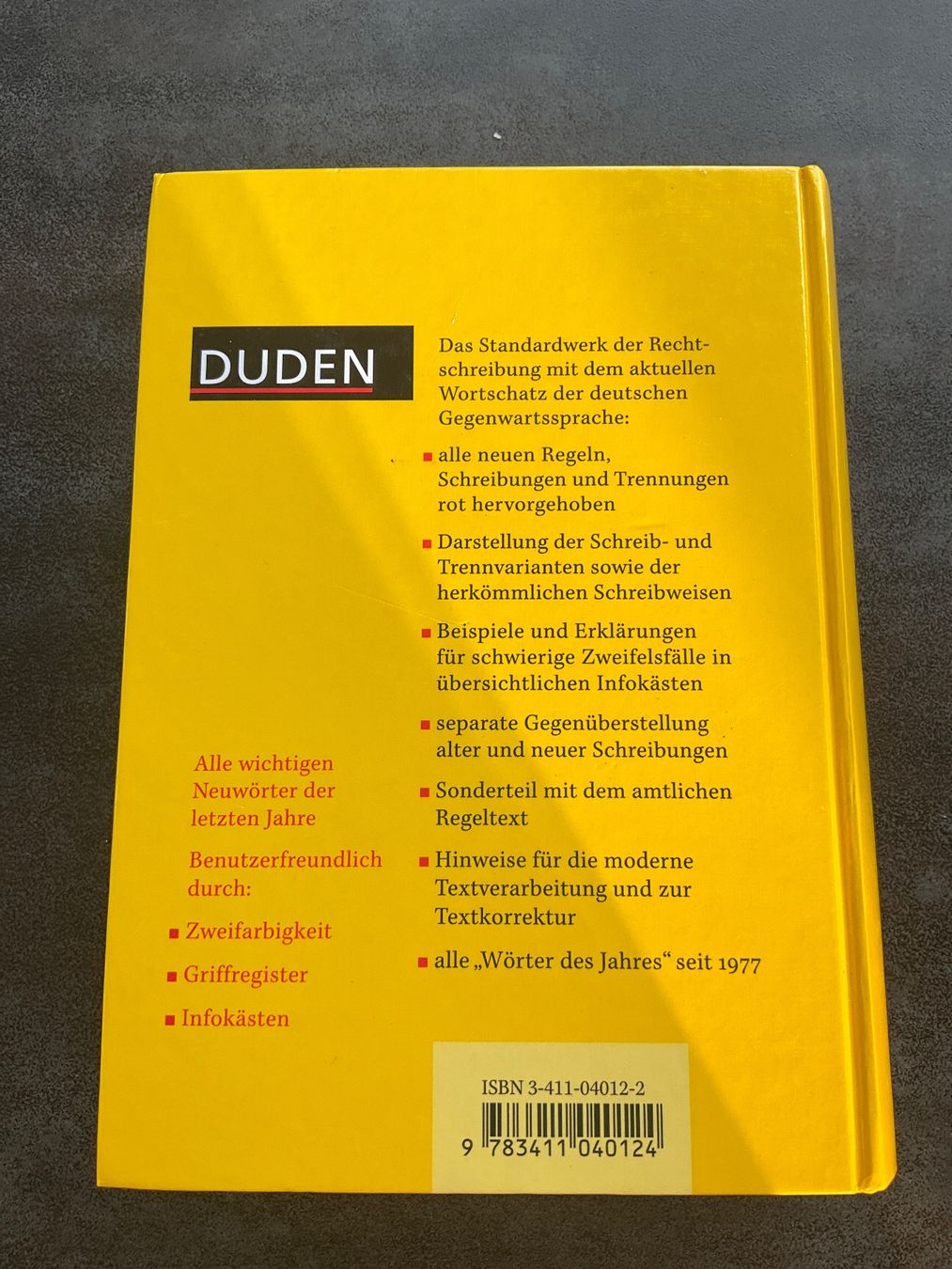 Libri: Duden 1 Die deutsche Rechtschreibung – Usato da Avenches venduto da Lactobacille 2