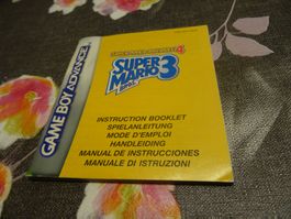 Spielanleitung zu Mario Advance 4 mario bros 3 GBA