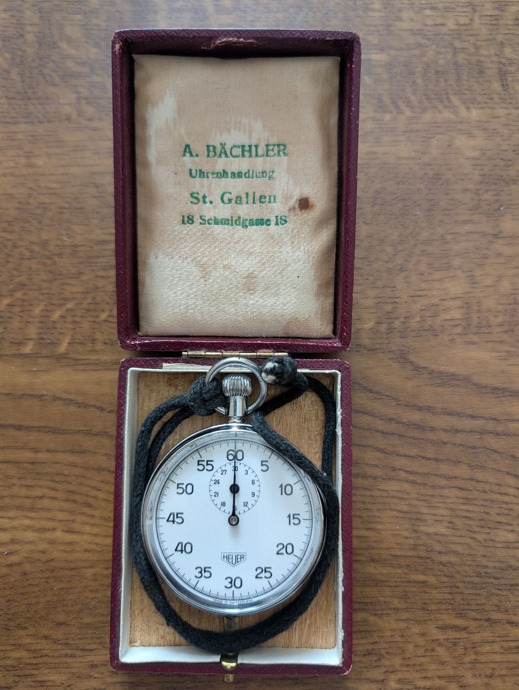 Tag Heuer Orologi: Heuer Stoppuhr – Usato da Gossau SG venduto da samriz