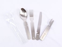 CAMPARCA Chromstahl Besteck 4 in 1