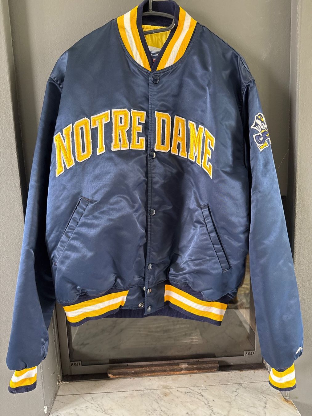 Starter Giacche: Notredame Varsity College Jacket Original 1990 – Usato da Winden venduto da Vintage1977