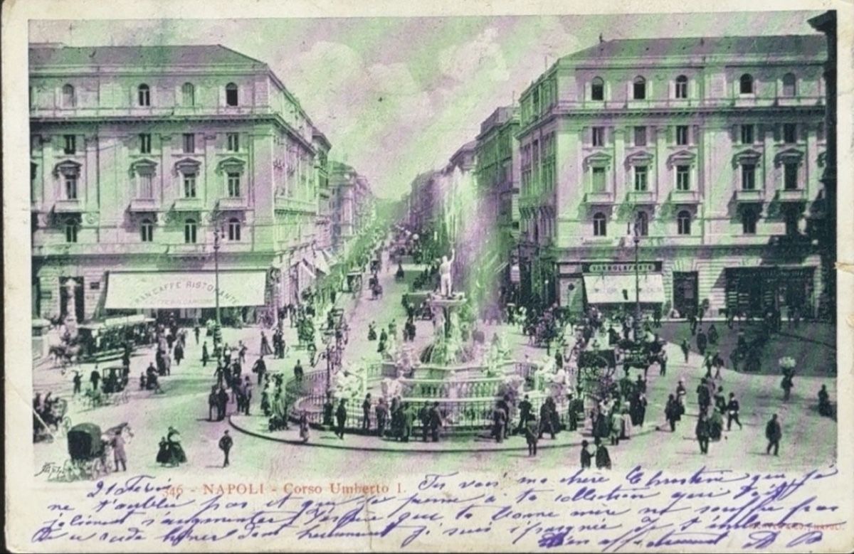 Cartoline postali: Ansichtskarte Napoli Corso Umberto I gebraucht – Usato da birsfelden venduto da tim0444