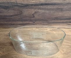 Vintage Glasschale / Servierschale mit Gravur, Top Zustand!