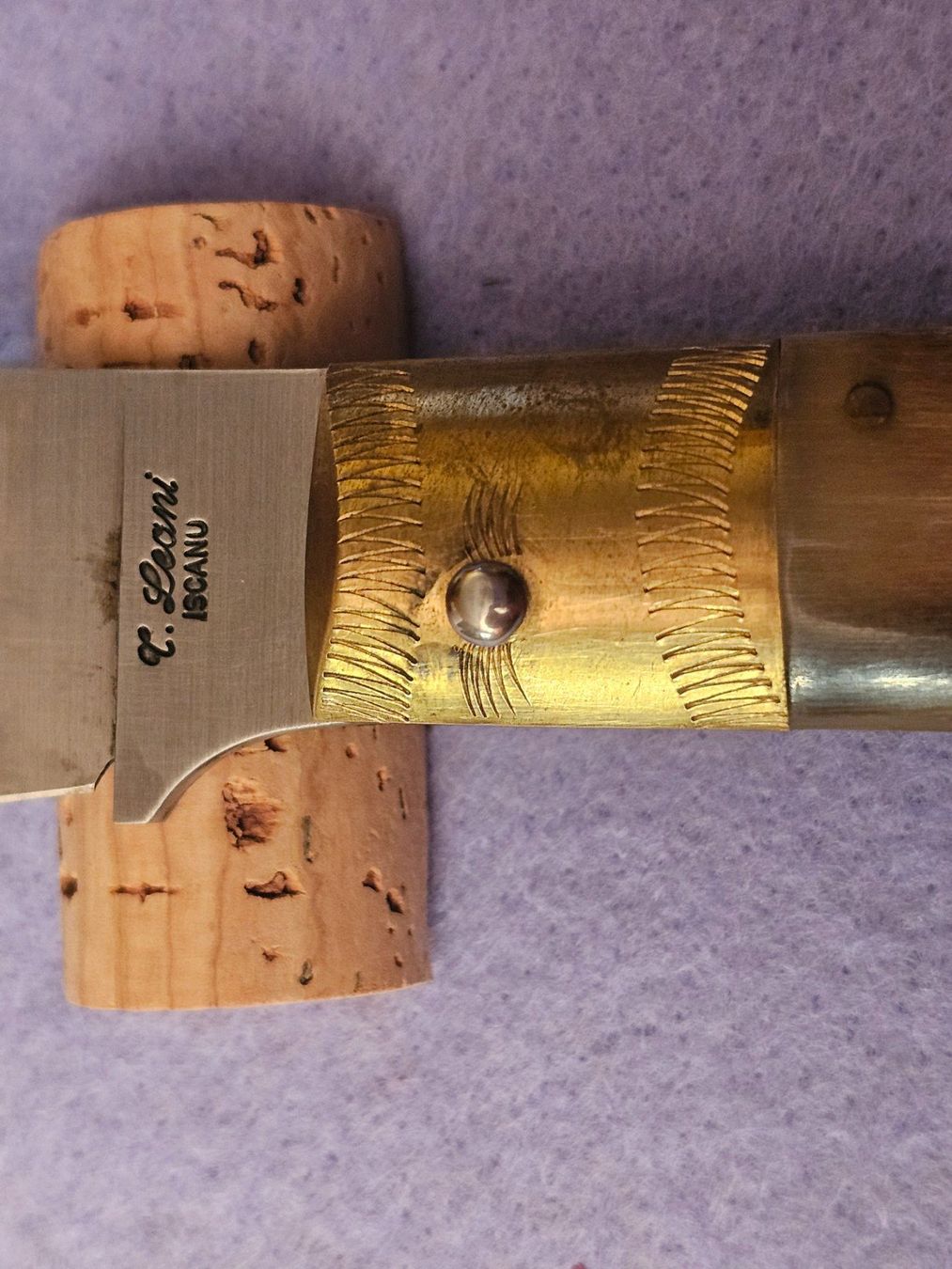 Accessori: Tanuccio Leoni Iscanu coltello lama 14,5 cm manico muflone – Nuovo e nell'imballaggio originale da Monte Carasso venduto da giave 4