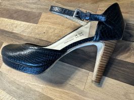 JETTE JOOP Peeptoe Highheel-Sandalen Gr. 39 Leder
