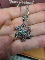 Collier argent avec diamant de moissanite de 0,5 ct certifié