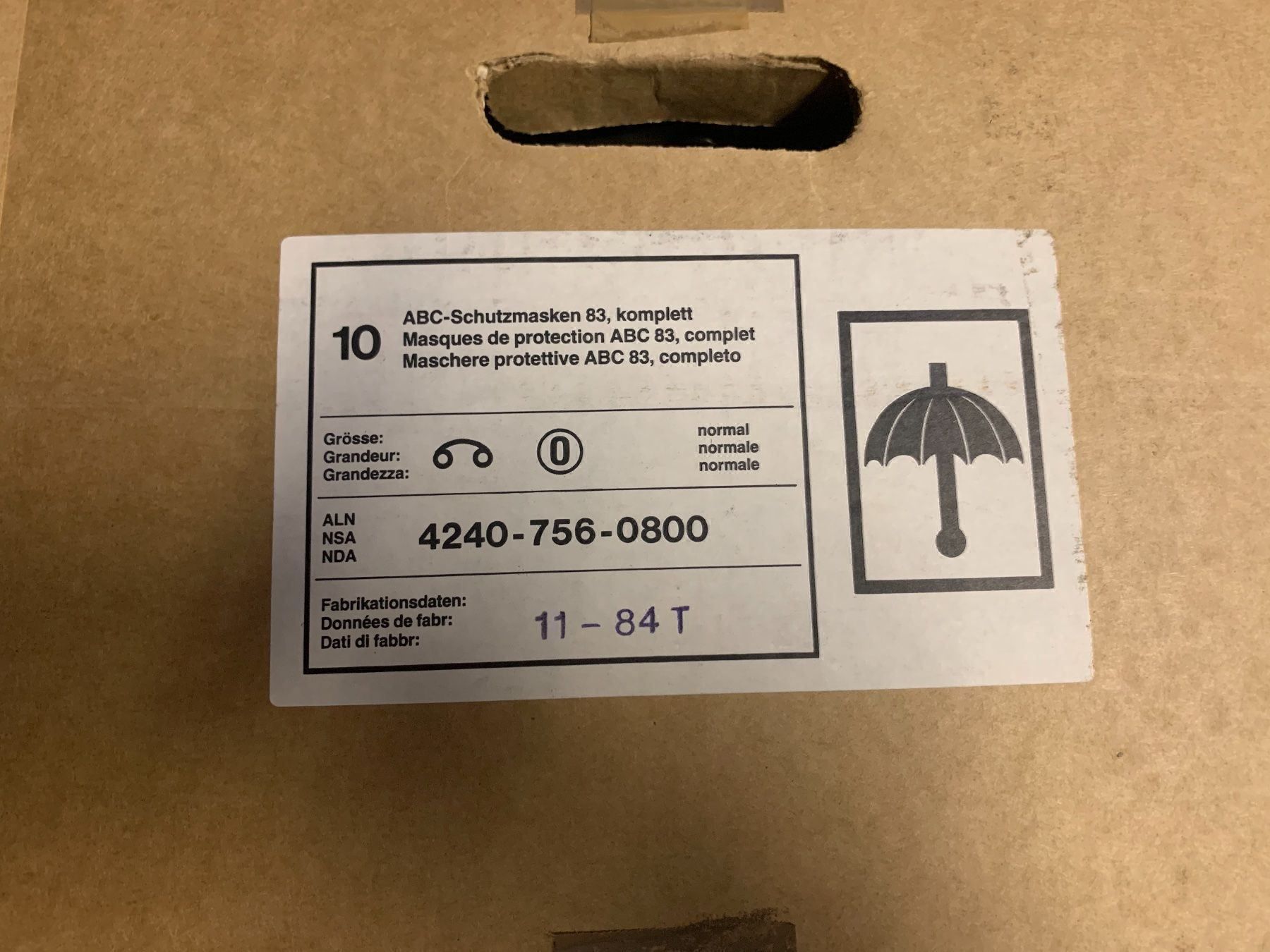 Maschere: Gasmaske ABC Schutzmaske Schweizer Armee – Nuovo (secondo la descrizione) da Brienz BE venduto da Cosworthps 5