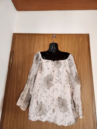 Blouse imprimée taille unique femme  100% soie