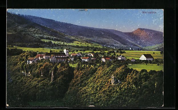 Cartoline postali: Mariastein, Gesamtansicht mit Blick auf  – Usato da Berlin venduto da bartko-reher