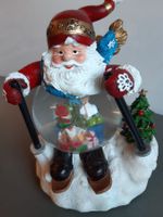 Musikdose Weihnachtsmann auf Ski