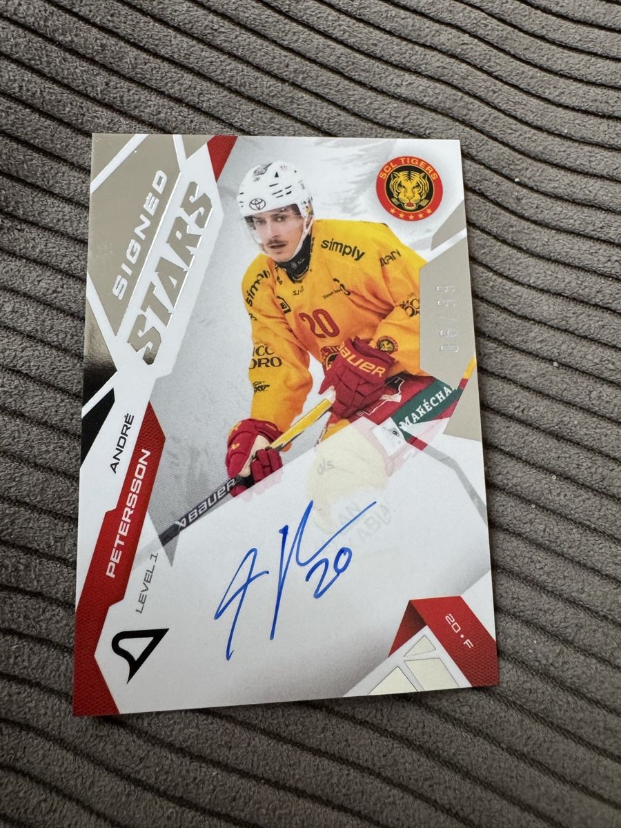 Sportzoo Sammelbilder & Trading cards: Andre Petersson SCL Tigers Autogrammkarte 2025/26 #/99 – Neu (gemäss Beschreibung) aus Rapperswil SG von ste_99