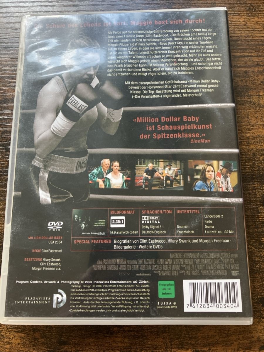 Tutti i DVDs: Million Dollar Baby DVD – Usato da Glarus venduto da Jhuber78 1