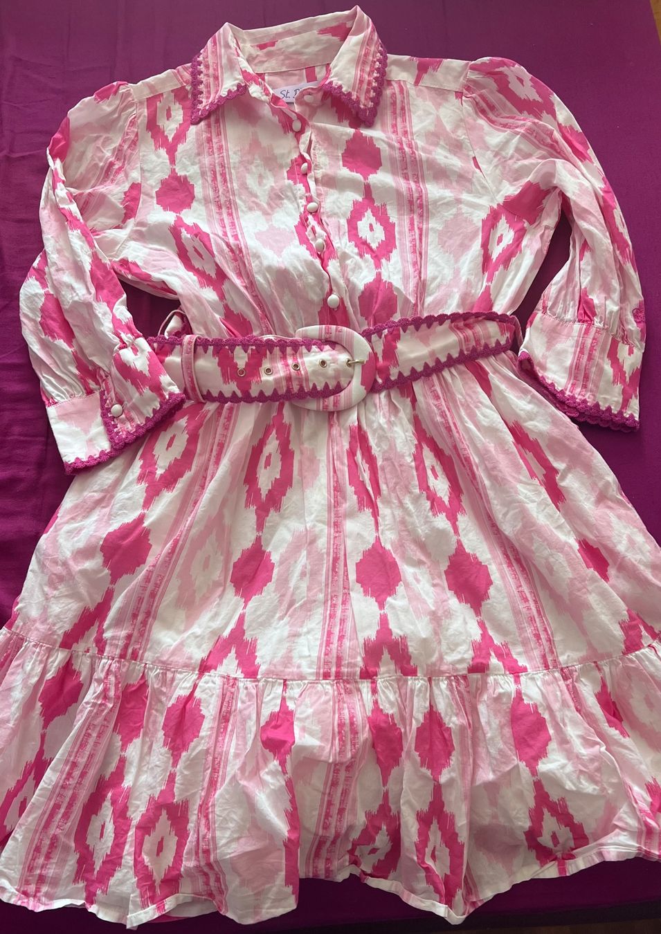 Kleider: St. Barth Sommerkleid rosa weiss – Gebraucht aus Winterthur von Knueffchen