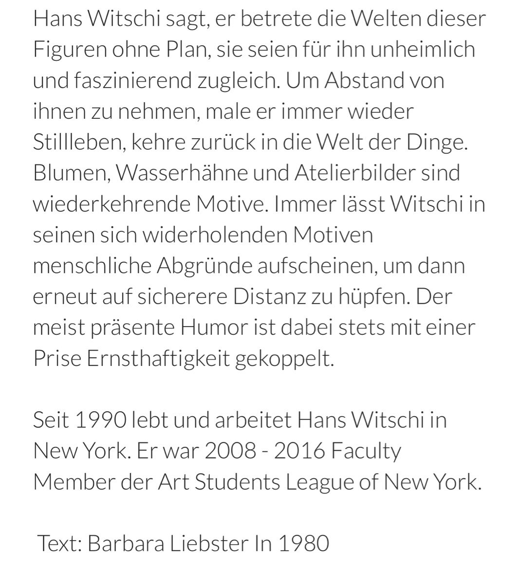 Dipinti: HANS WITSCHI (1954 LUZERN) – Usato da Grosshöchstetten venduto da Perle1951 8