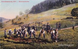 Militär // 1914-18 Schanzarbeiten Grenzbesetzung Soldaten