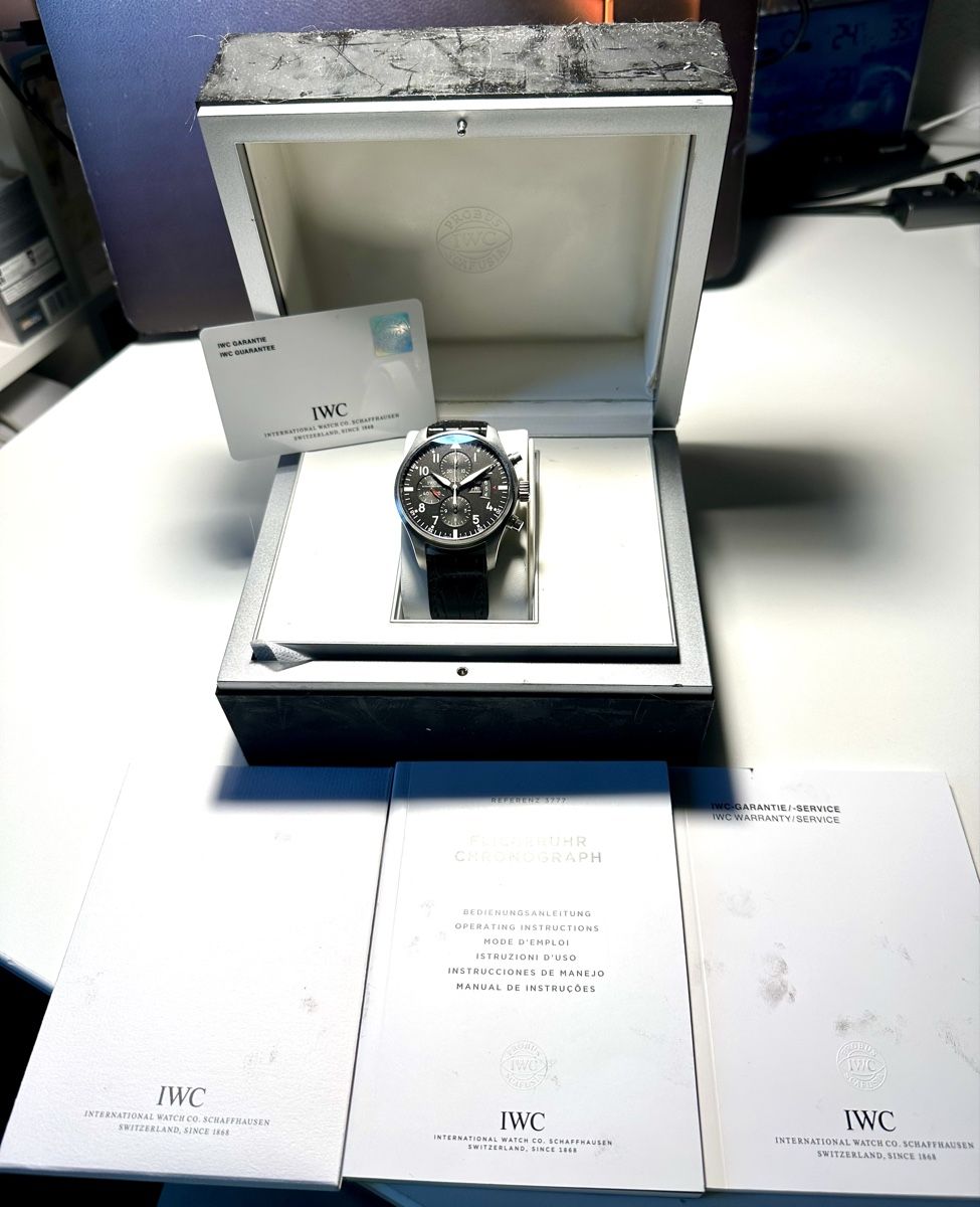 IWC Montres: IWC Pilot Chronograph Ref. 3777 Full Set, 2012 – D'occasion à Pregassona par antgiutra1974 6