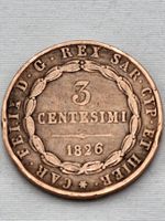 ROYAUME DU PIEMONT & SARDAIGNE / 3 C / 1826